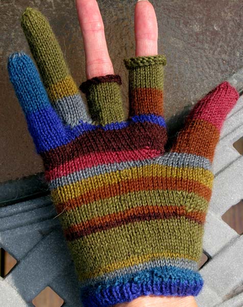 Telescope Gloves (may look silly, but if you go out in the cold and need to handle equipment, they're pretty nice):  Thumb worked upward still connected
